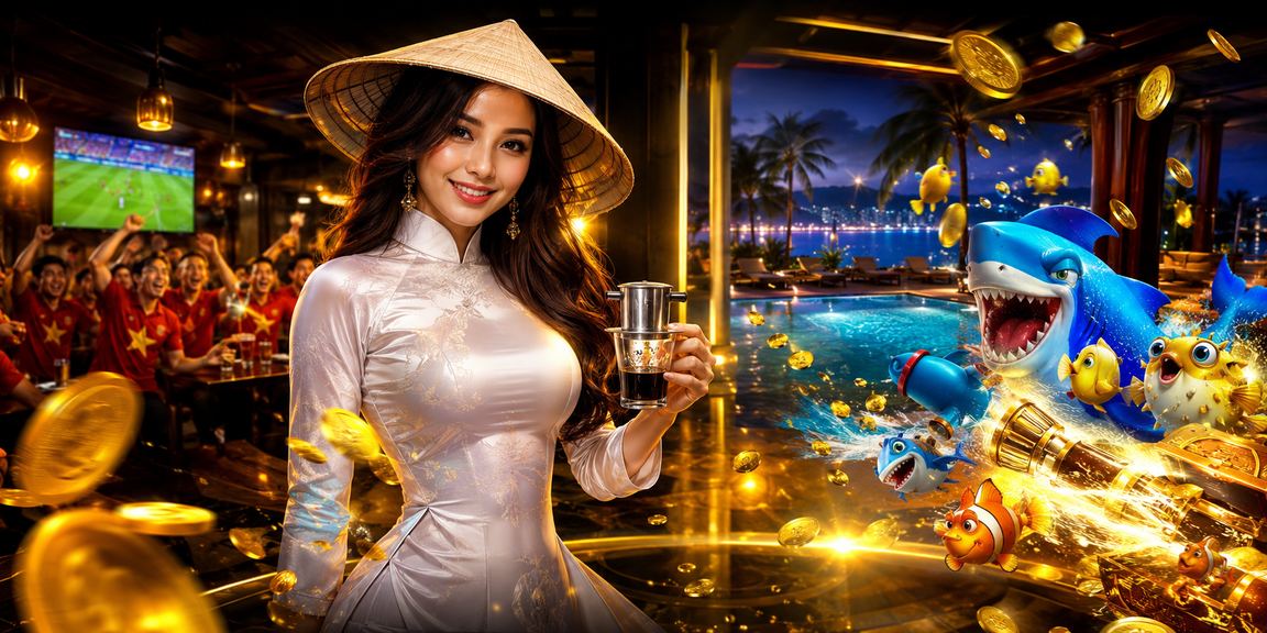 Người chơi tại Nha Trang thưởng thức cà phê và tham gia trò chơi bắn cá trực tuyến