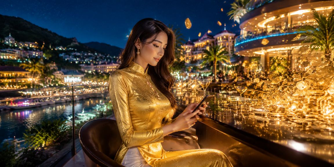Người chơi tại Sapa sử dụng điện thoại truy cập sunwwin trong trang phục truyền thống